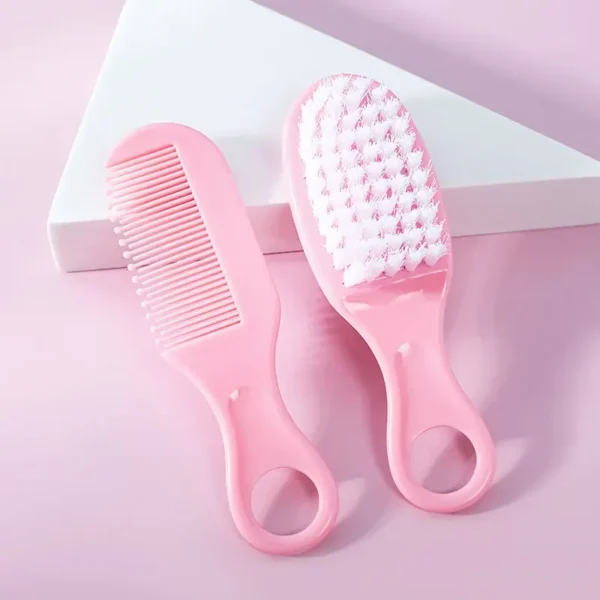 Baby Hair Brush Set Soft Head Massager for Newborn - Image 4